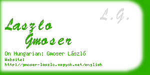 laszlo gmoser business card